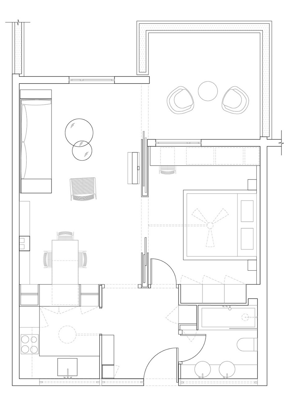 Archisearch Ivis Summer Apartment is a re-imagined 1960s apartment by AK-A architects