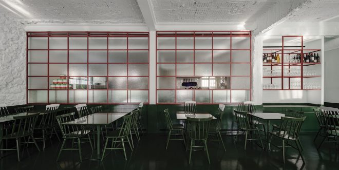 Archisearch - ΑΚ-Α Architects designed Lollo’s Atene restaurant in a typical modernist 1950s residence in Chalandri