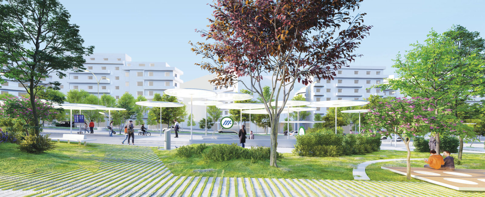 Archisearch Α' Βραβείο στον Αρχιτεκτονικό Διαγωνισμό Ιδεών για την ανάπλαση του κοινόχρηστου χώρου και της ευρύτερης περιοχής του Νέου Σταθμού Μετρό Αλεξάνδρας | Theoni Xanthi – XZA Architects