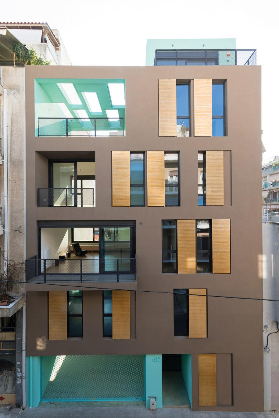 Mies van der Rohe award, Hansen, Mixed Use Building, Athens, Architect, AREA, Styliani Daouti, Giorgos Mitroulias, Michaeljohn Raftopoulos, polykatoikia, colours