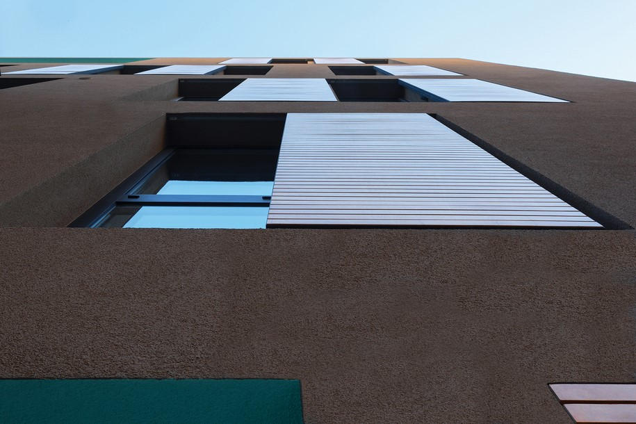 Mies van der Rohe award, Hansen, Mixed Use Building, Athens, Architect, AREA, Styliani Daouti, Giorgos Mitroulias, Michaeljohn Raftopoulos, polykatoikia, colours