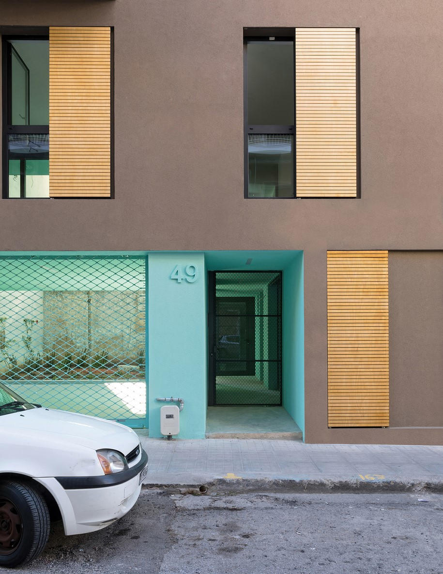 Mies van der Rohe award, Hansen, Mixed Use Building, Athens, Architect, AREA, Styliani Daouti, Giorgos Mitroulias, Michaeljohn Raftopoulos, polykatoikia, colours