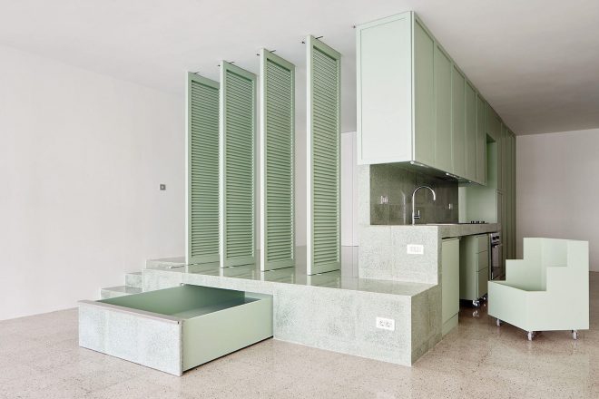 Archisearch - Arquitectura-G Inculcate a Breeze into a Mint-Green Apartment in Barcelona