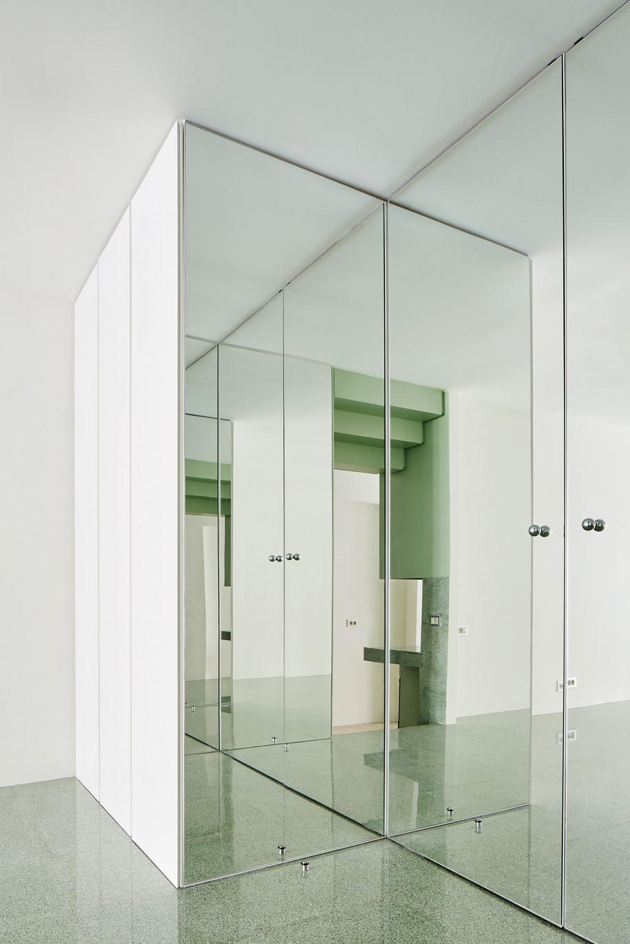 apartment, Barcelona, Spain, Arquitectura-g, mint, green, colour, minimalism, simplicity, interiors, spanish architecture, decoration, refurbishment 