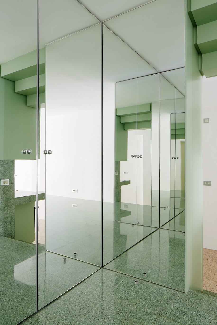 apartment, Barcelona, Spain, Arquitectura-g, mint, green, colour, minimalism, simplicity, interiors, spanish architecture, decoration, refurbishment 