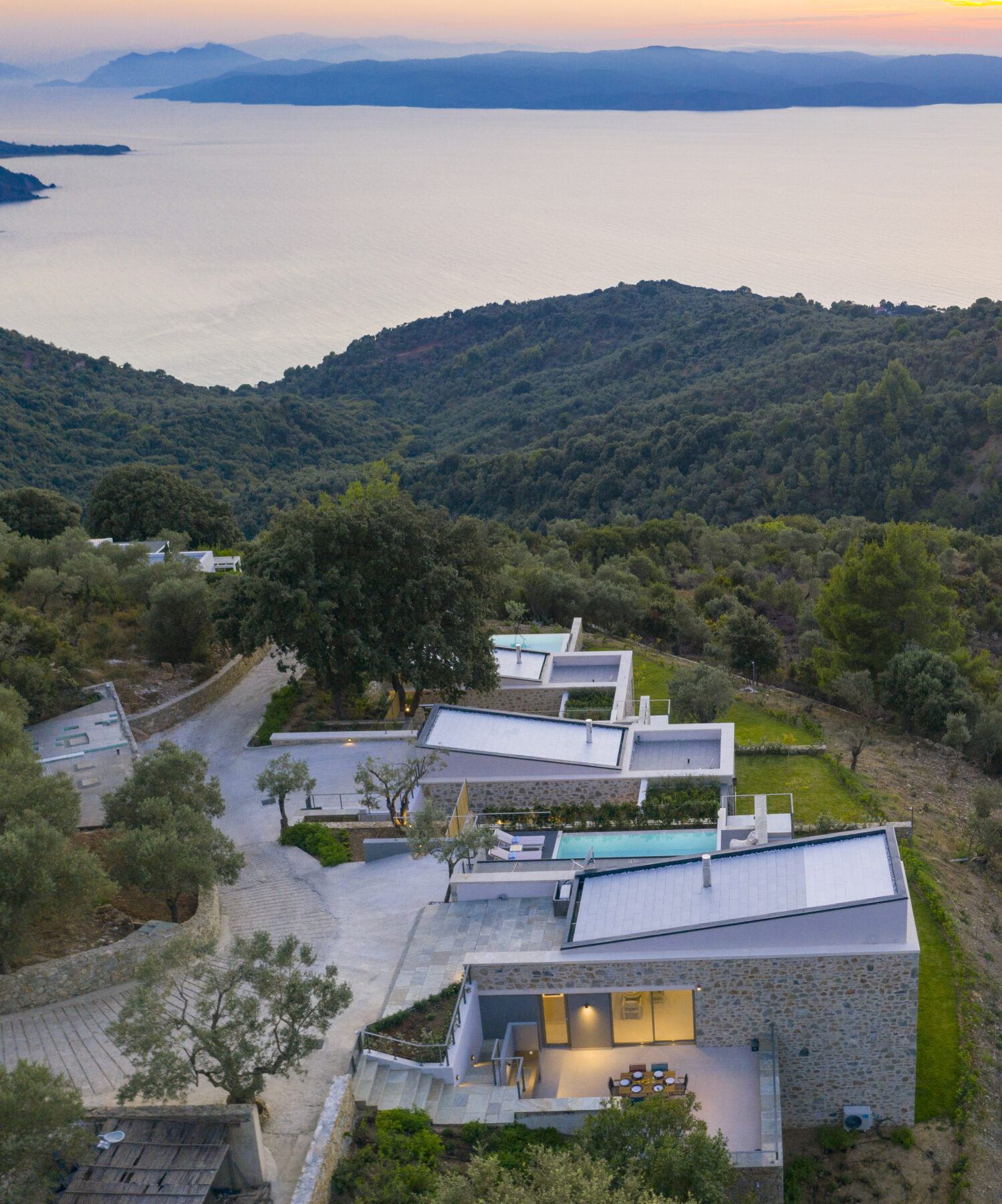 Archisearch Atrium Villas ΙΙ – 3 houses in Kehria Skiathos designed by 3harchitects.