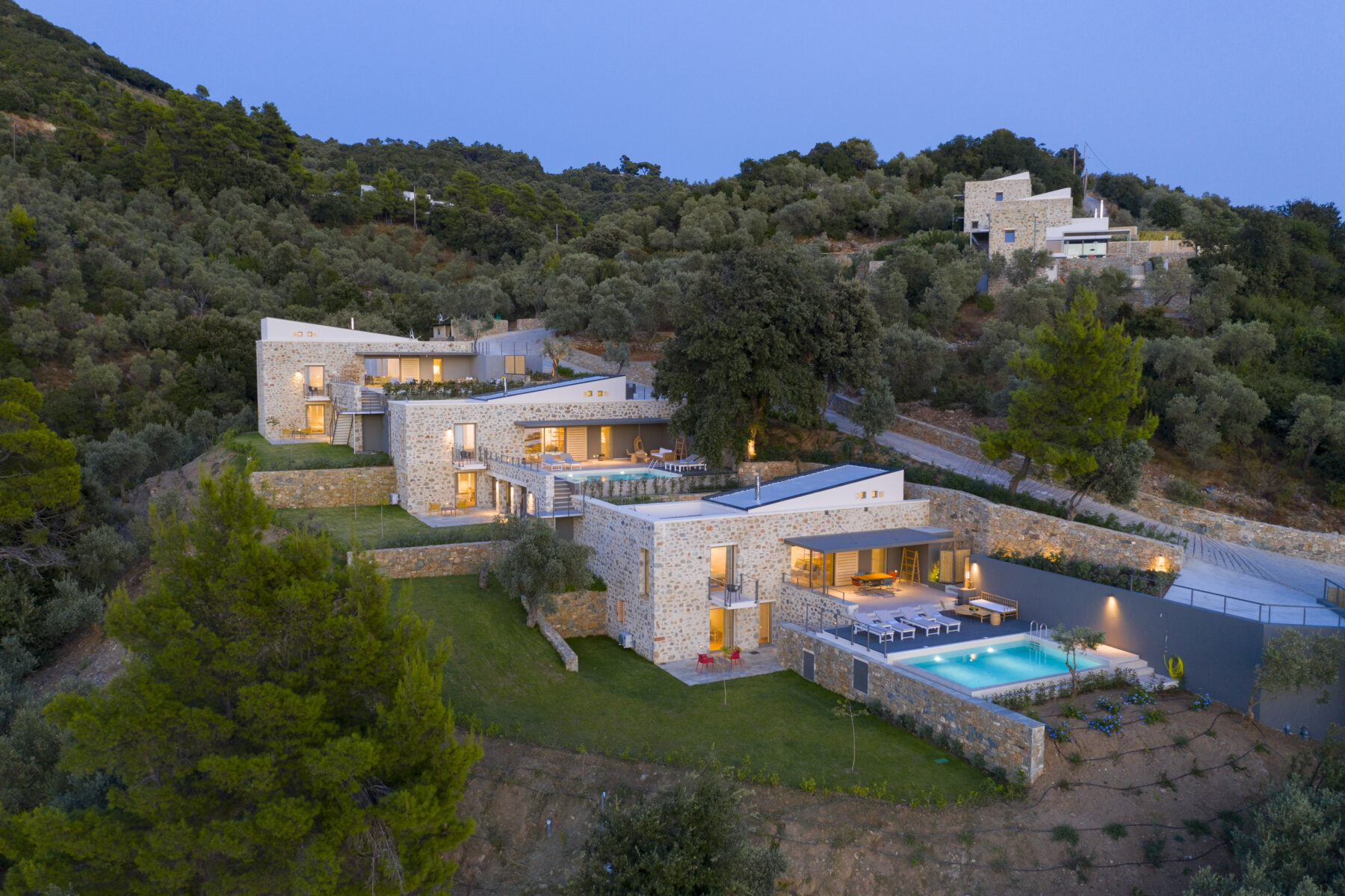Archisearch Atrium Villas ΙΙ – 3 houses in Kehria Skiathos designed by 3harchitects.