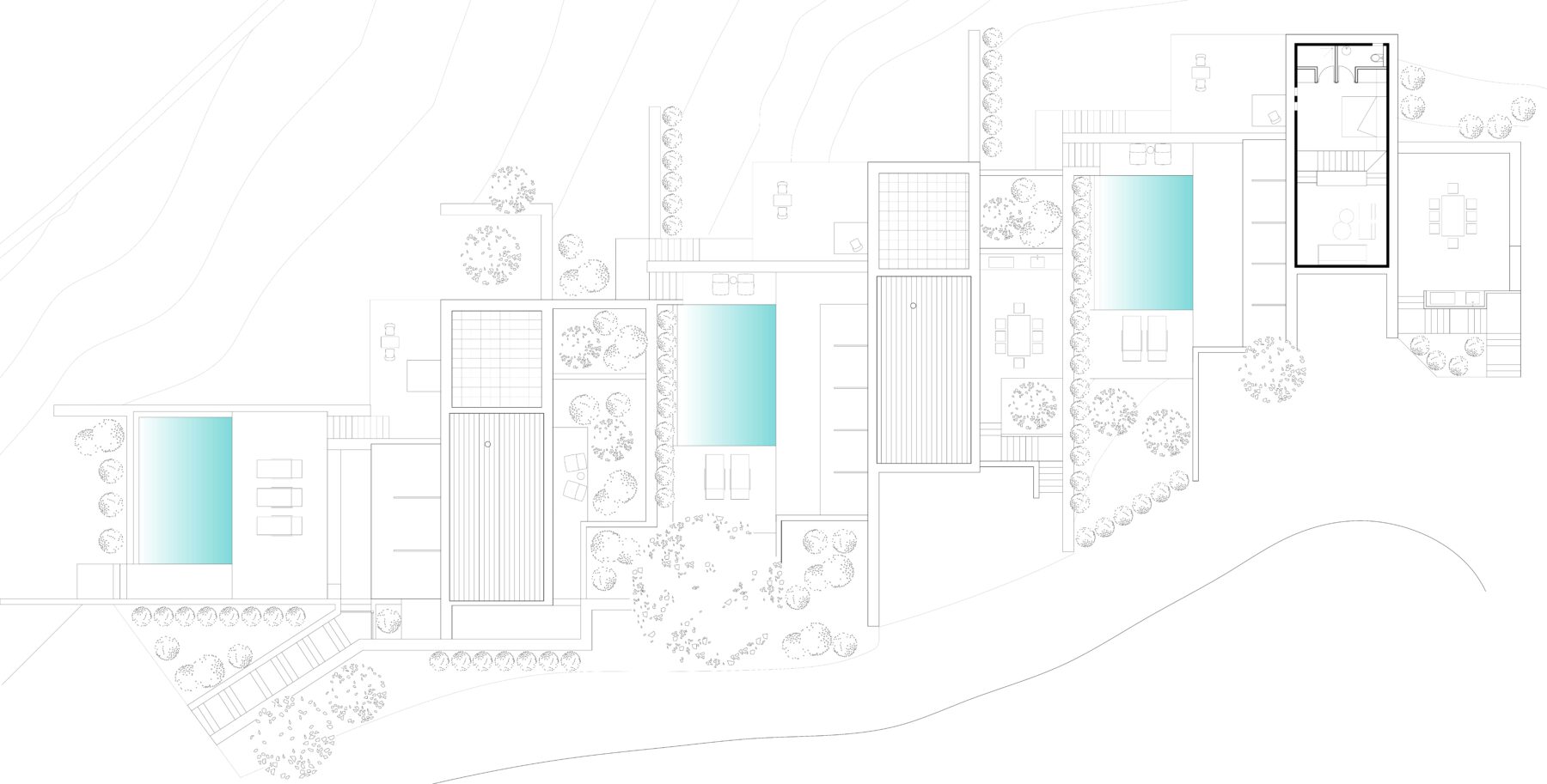 Archisearch Atrium Villas ΙΙ – 3 houses in Kehria Skiathos designed by 3harchitects.