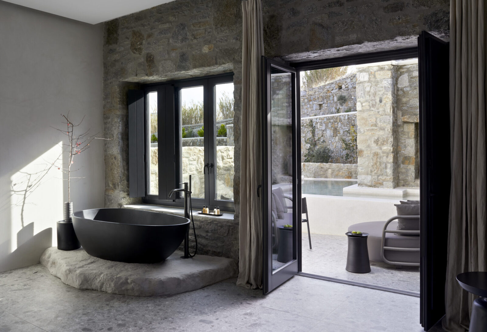 Archisearch Aeonic Suites and Spa Accommodation in Mykonos, Greece | Stones and Walls