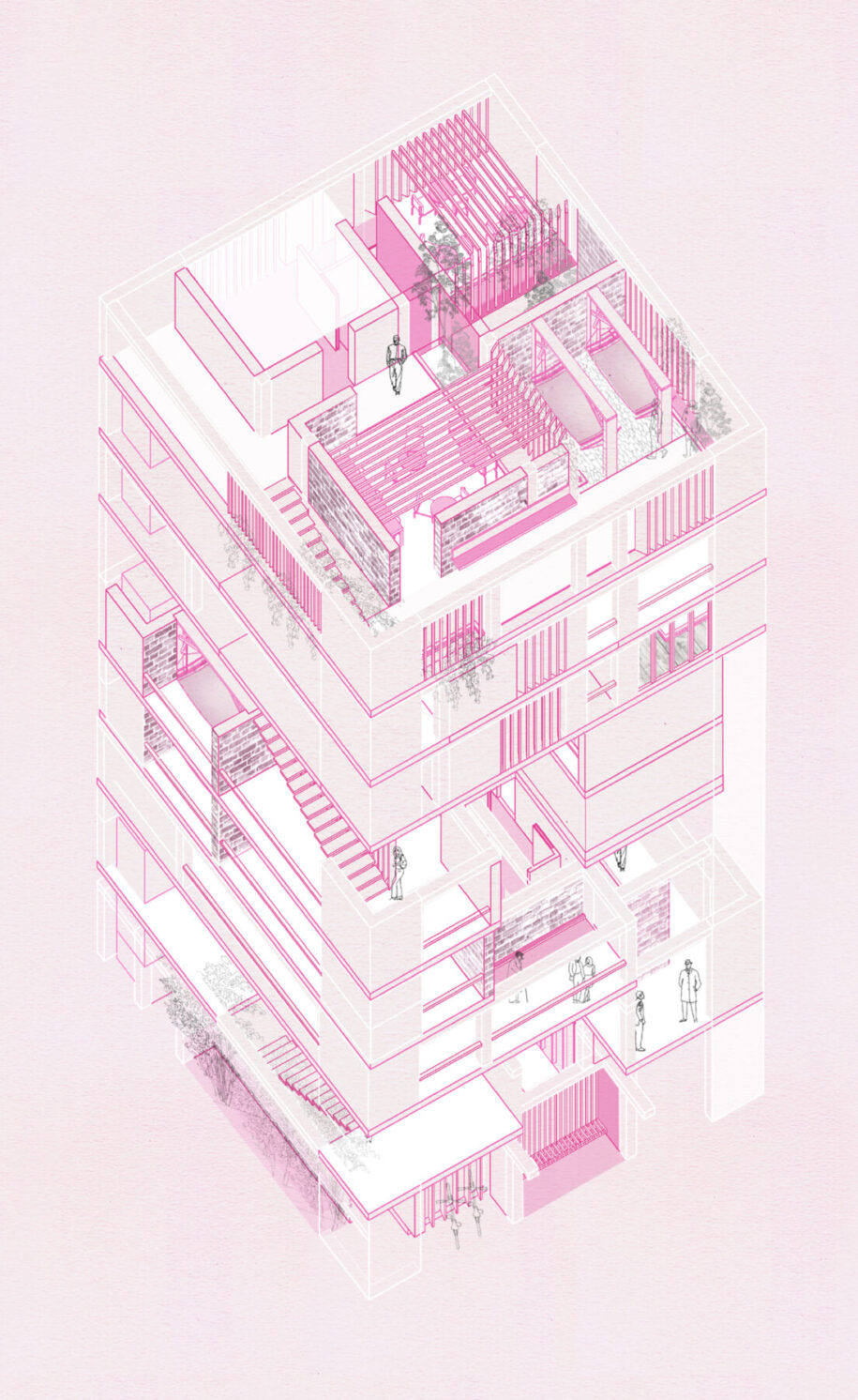 Archisearch Narrative wanderscapes – The case of an apartment building | Diploma thesis by Aliki Chamalidou