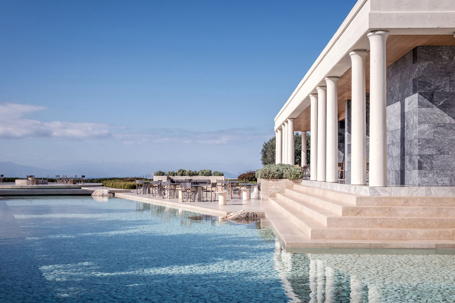 Archisearch Amanzoe luxury hotel & villas in Porto Heli | Edward Tuttle / Designrealization & Doxiadis+ landscape architects