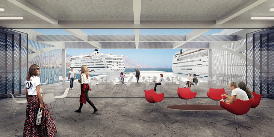 Archisearch Architects for Urbanity win the 2nd Prize for the New Passenger Terminal in Souda, Crete