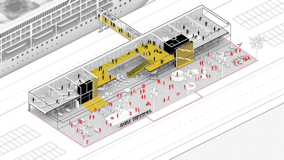 Archisearch Architects for Urbanity win the 2nd Prize for the New Passenger Terminal in Souda, Crete