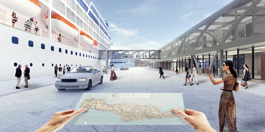 Archisearch Architects for Urbanity win the 2nd Prize for the New Passenger Terminal in Souda, Crete