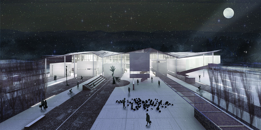 Archisearch Architects E. Hadjinicolaou & Ch. Psathiti along with a team of collaborators won a commendation at the architectural competition for the Preliminary Design of the School of Applied and Fine Arts in Florina