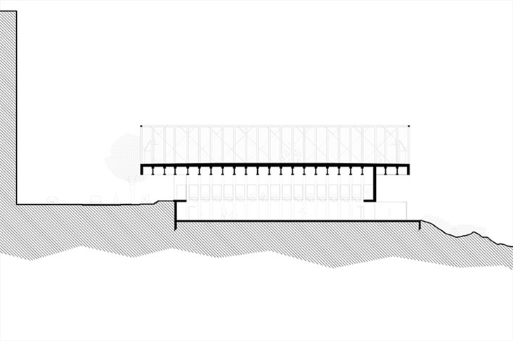 Cab Architectes, Mies van der Rohe award, France, Sports Complex, roof, Nice