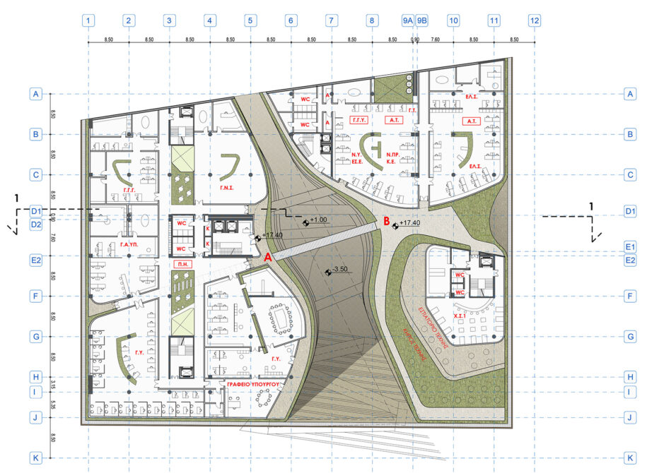 Archisearch Το γραφείο Arsis Architects κέρδισε το πρώτο βραβείο στον Αρχιτεκτονικό Διαγωνισμό Ιδεών για το Νέο Κτήριο της Γενικής Γραμματείας Υποδομών επί της οδού Πειραιώς