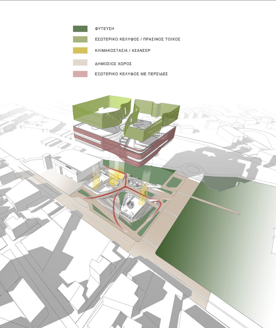 Archisearch Το γραφείο Arsis Architects κέρδισε το πρώτο βραβείο στον Αρχιτεκτονικό Διαγωνισμό Ιδεών για το Νέο Κτήριο της Γενικής Γραμματείας Υποδομών επί της οδού Πειραιώς