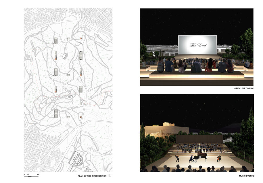 Archisearch Athenian Centralities: Redefining the Long Walls | Diploma thesis by Maria Lakoumenta