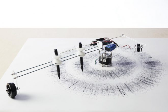 Archisearch - Scripts - A Chronicle of Incidents - Automatic Drawing Machines on Display in Barcelona