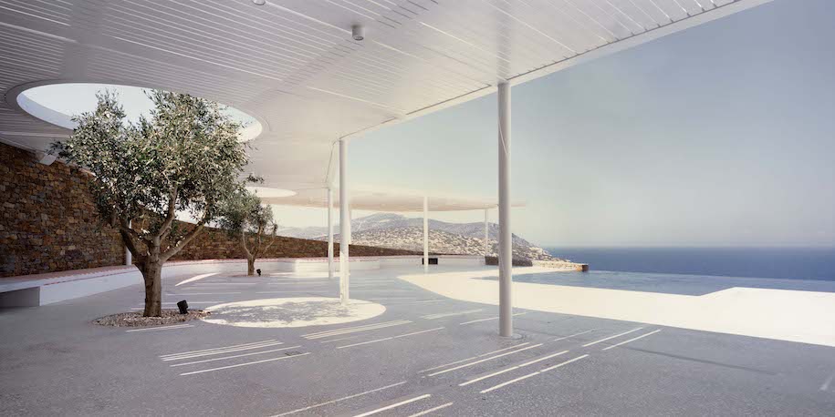 Archisearch Avlakia House by ARP blends with the topography of Antiparos island