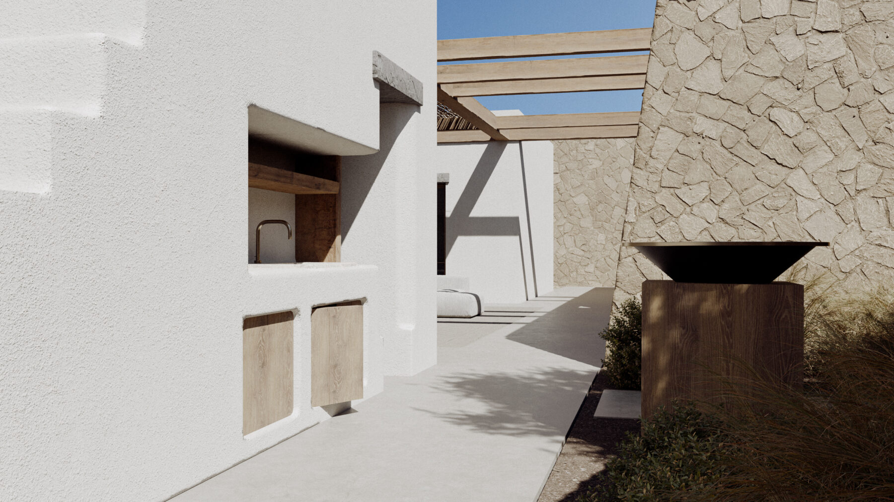 Archisearch Villa Juliette in Tourlos, Myconos island, Cyclades | Mado Samiou Architecture