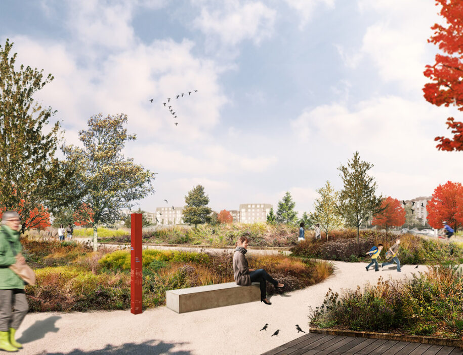 Archisearch Biodiversity Corridor: a diversified urban landscape reconnecting all living beings in Montréal, Canada by civiliti, LAND Italia, Table Architecture & Biodiversité Conseil