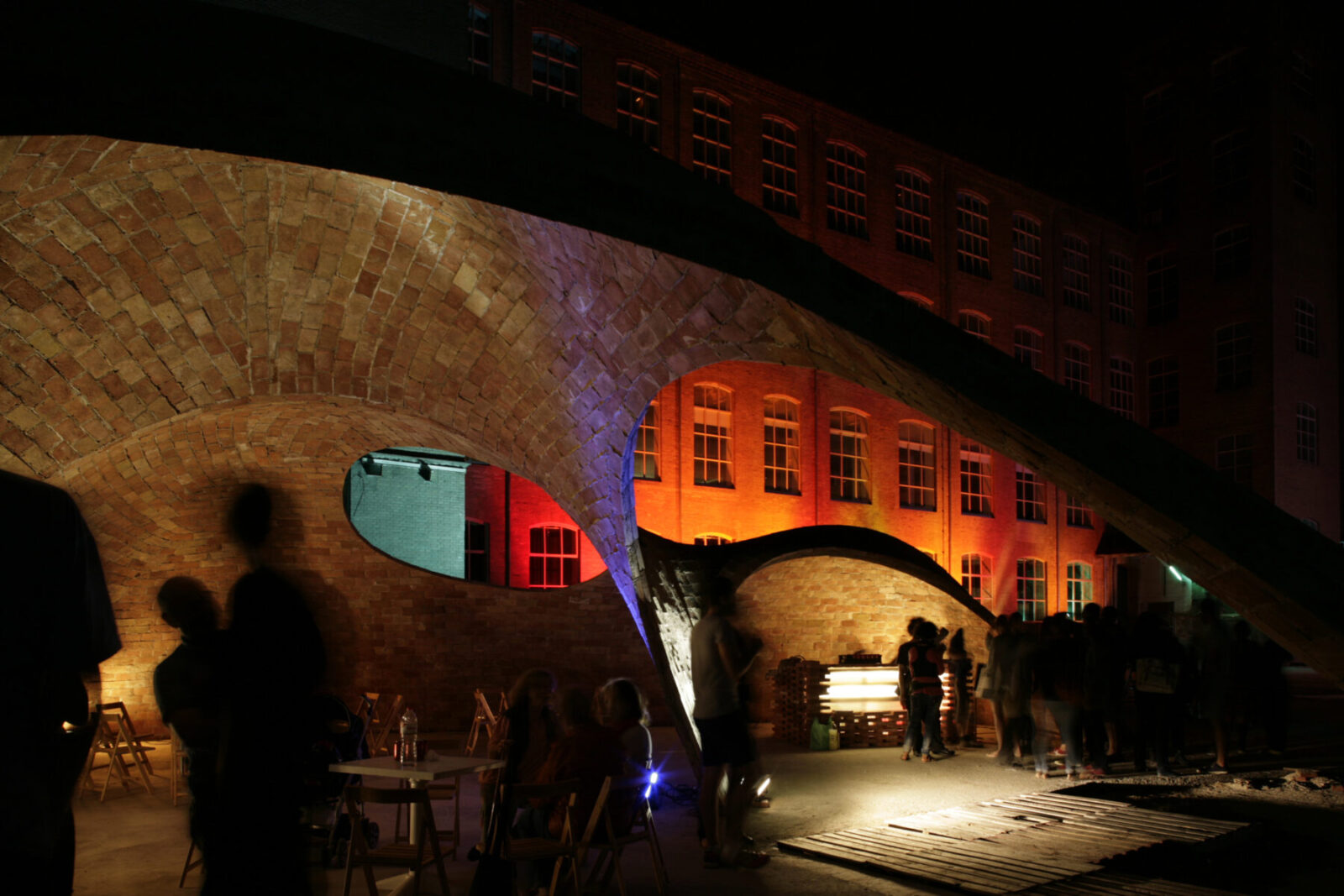 Archisearch BRICK-TOPIA pavilion by Map13 configures public space in Barcelona