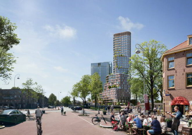 Archisearch 1st prize in competition for Brink Tower - Amsterdam | Mecanoo