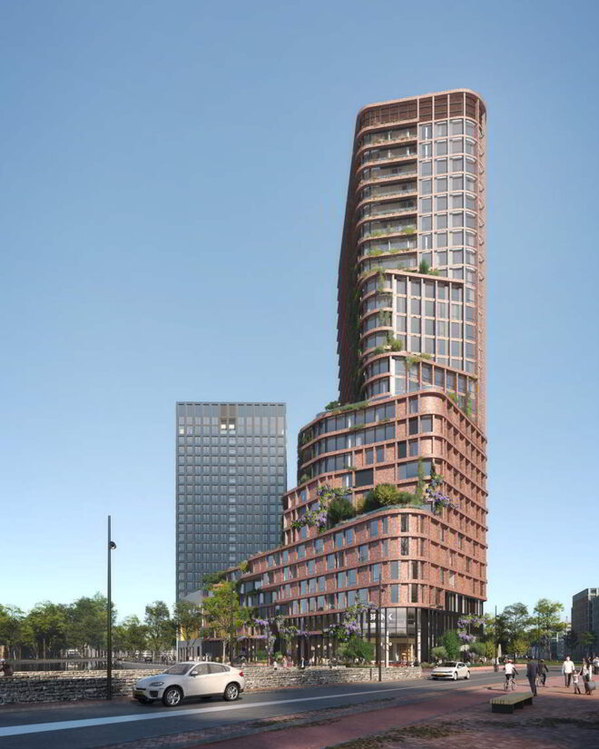 Archisearch 1st prize in competition for Brink Tower - Amsterdam | Mecanoo