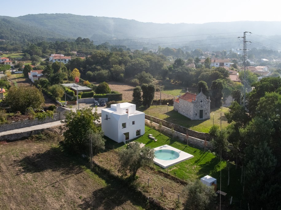 Archisearch Guilherme Machado Vaz designed AFIFE HOUSE as a solid volume