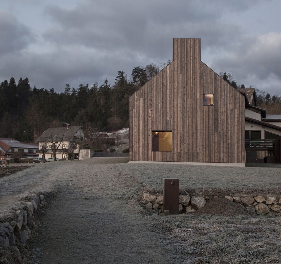 Chimney house, dekleva gregorič architects, Slovenia, 2016, local, chimney, residence, wood, skylight