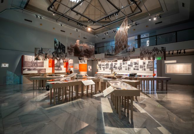 Archisearch - Future Cometh & Perrakis Papers | Two exhibition spaces designed by Post-Spectacular Office awarded at GRAIL Awards 2025