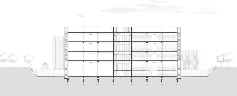 Archisearch Extension to CTLES archive works in continuity with Perrault’s building / Antonini + Darmon and RMDM architects