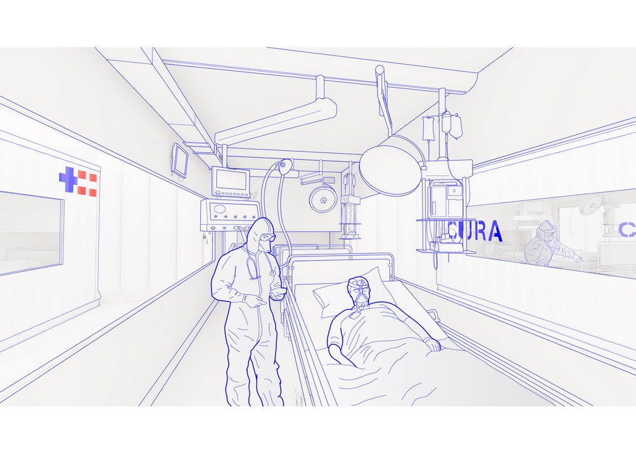 Archisearch Connected Units for Respiratory Ailments (CURA) for emergency coronavirus treatment | Carlo Ratti and Italo Rota architets