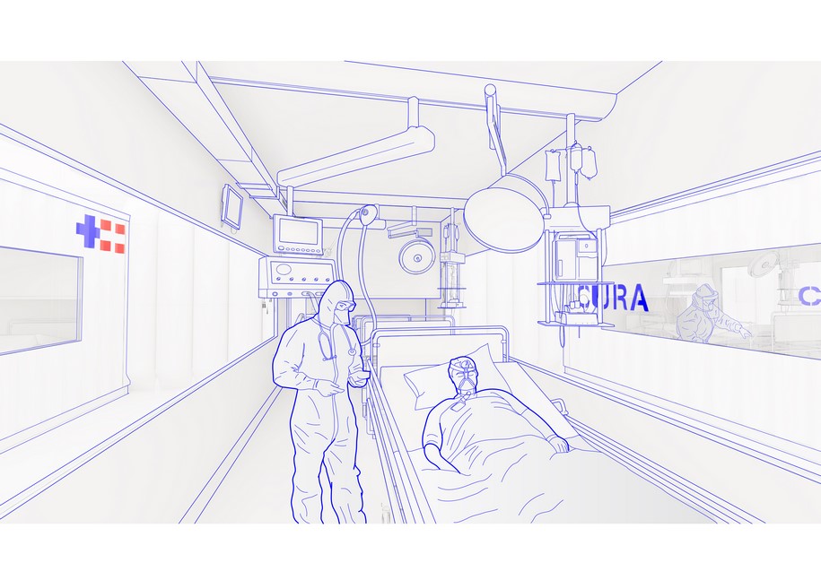 Archisearch Connected Units for Respiratory Ailments (CURA) for emergency coronavirus treatment | Carlo Ratti and Italo Rota architets