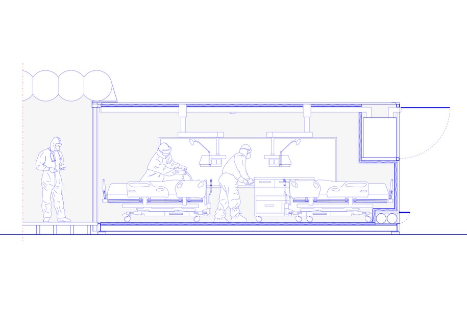 Archisearch Connected Units for Respiratory Ailments (CURA) for emergency coronavirus treatment | Carlo Ratti and Italo Rota architets