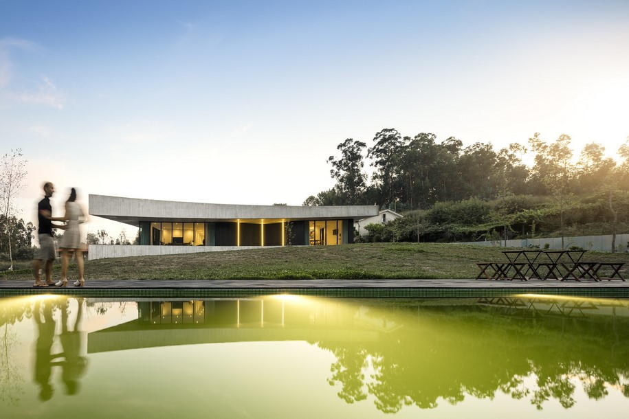 Cabo de Vila, Portugal, Spaceworkers, house, home, pool, exotic, concrete, architecture, interiors, living, valley, nature