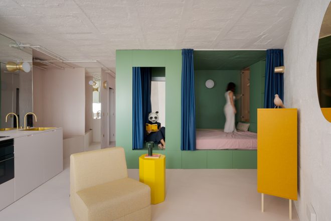 Archisearch - MicroScale: Xstudio Reimagines a 32 m² Apartment in Gran Canaria as a Single Inhabited Room