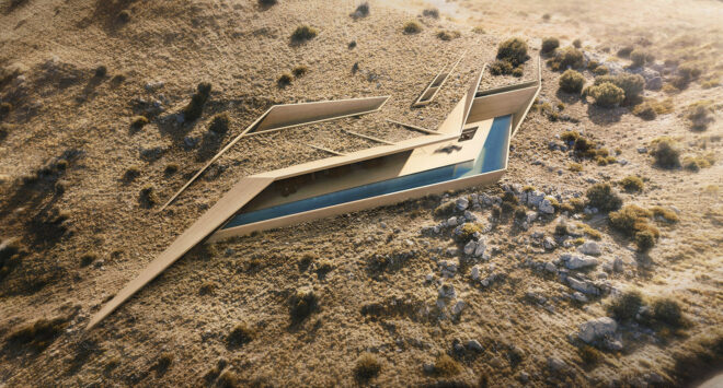 Archisearch - Casa Katana, A crooked line engraved in the Southern Cretan landscape | by KRAK architects