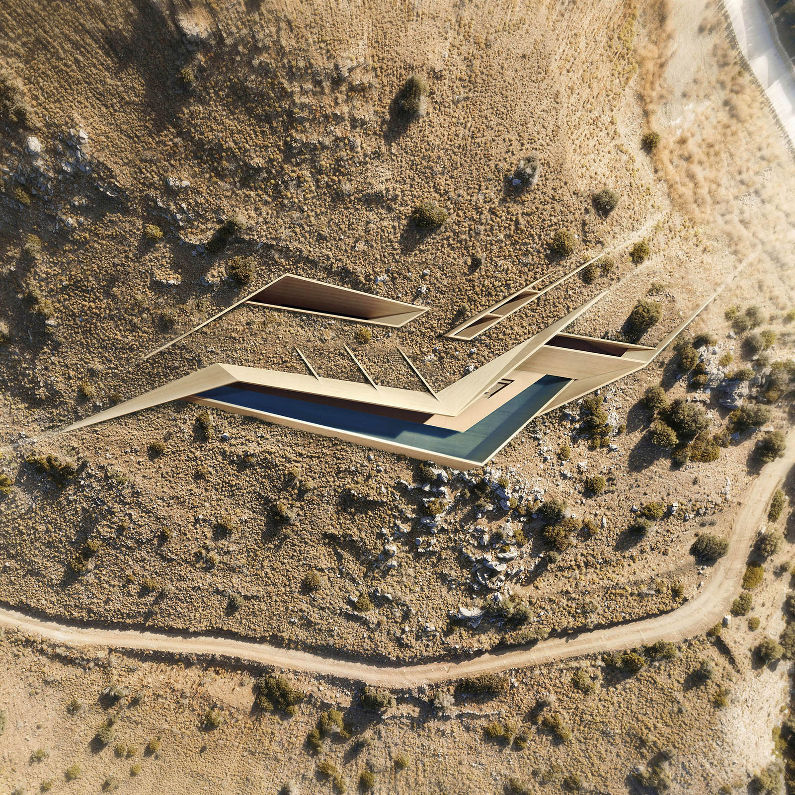 Archisearch Casa Katana, A crooked line engraved in the Southern Cretan landscape | by KRAK architects