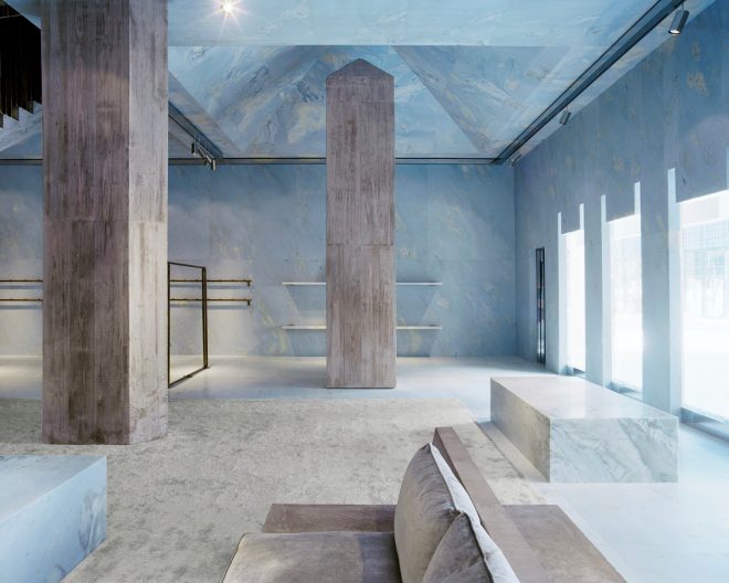 Archisearch - Valerio Olgiati created a store entirely made of marble for fashion label Céline in Miami