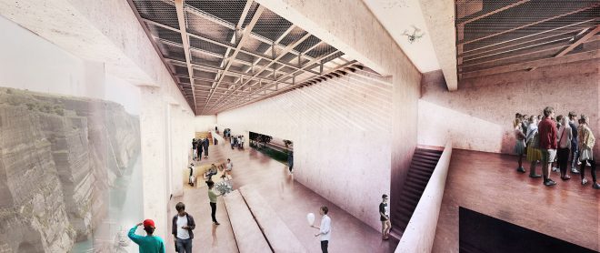 Archisearch - Aggelos Chatzatoglou & Eleftherios Karydis Designed a Museum of modern history at the Isthmus of Corinth
