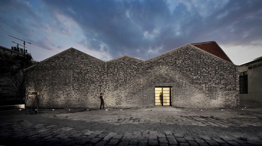 Archisearch Archi-Union Architects design Chi She bulging facade from recycled bricks