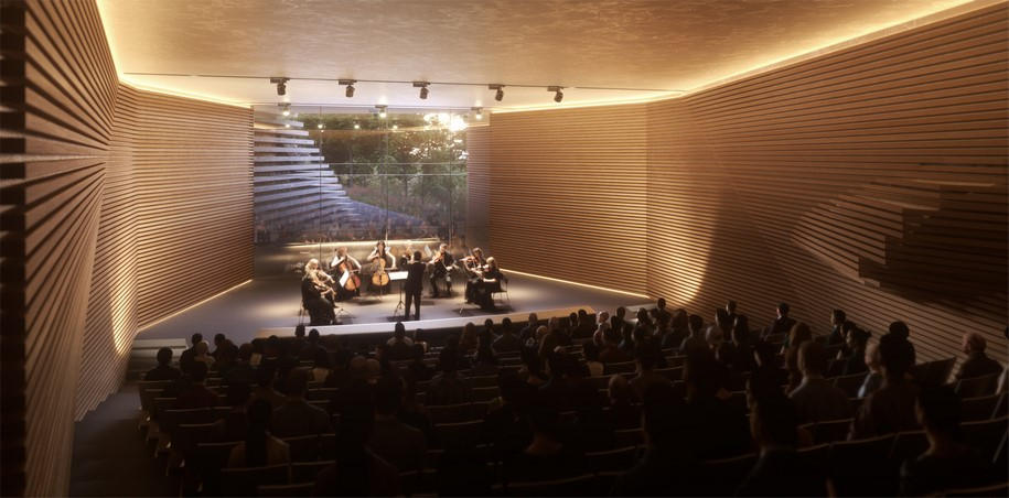 Stefanos Fereos, Pavlos Fereos, concert hall, cyprus, mountain, terrain, cave, nature, architecture, competition, prize
