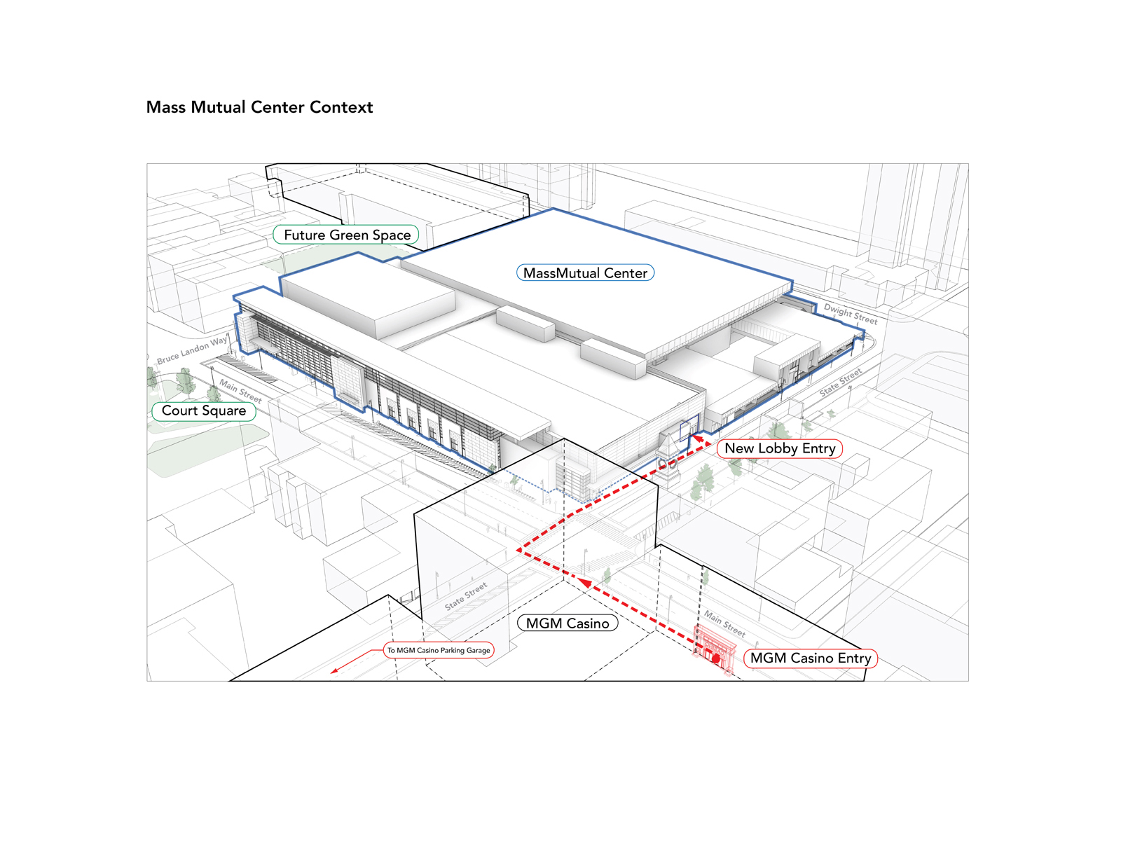 Archisearch MassMutual Center - Addition of a new entry lobby by Touloukian Touloukian Inc. in Springfield Massachusetts