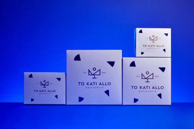 Archisearch TO KATI ALLO: a simplicity approach on creating a logotype, corporate ID and packaging for patisserie | Cursor Design Studio