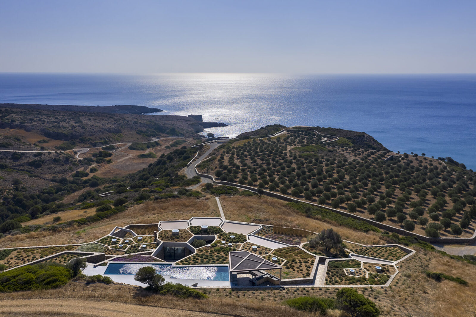 Archisearch 2022 EIA Architecture Award _ The Hourglass Corral House in ‘Voronoi’s Corrals’ project, Milos island, Cyclades | DECA Architecture