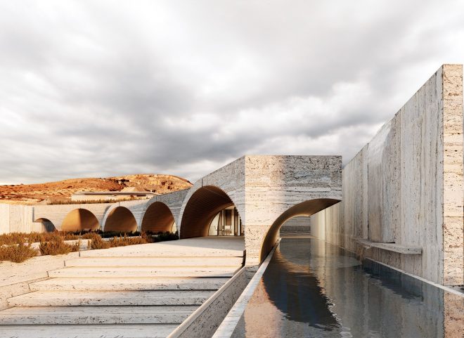 Archisearch - DORIC DUNE introduces a different reading of the archetypal Doric motifs  | Lakruz Atelier