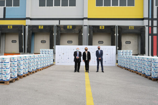 Archisearch - Τράπεζα χρώματος από τη Vitex A.E. | 7.000 λίτρα χρώματος Vitex with VAIRO στα δημόσια νοσοκομεία